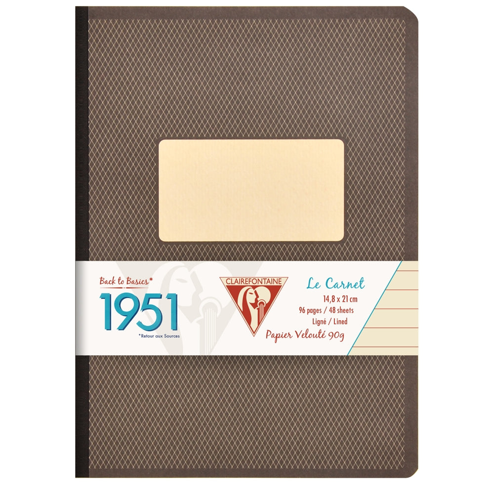 Caderno Pautado 1951 Clairefontaine A5 Preto